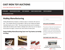 Tablet Screenshot of castirontoyauctions.com